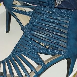 Stunning Blue Leather Heels